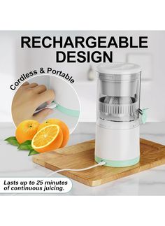 Electric Citrus Juicer, Citrus Juicer with USB Cable, Easy to Clean Portable Juicer for Fresh Orange Juice, Squeeze Orange, Lemon, Kiwi and Grapefruit Juice